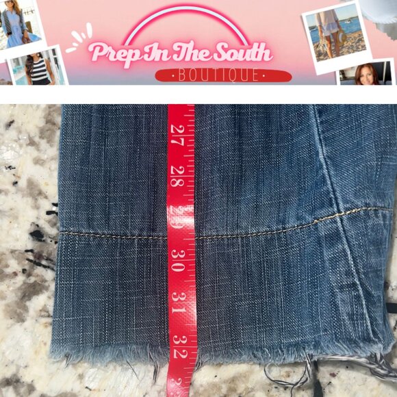 Vintage Wide Leg Flare Jeans Size 6 x 32 very cool - Picture 4 of 10